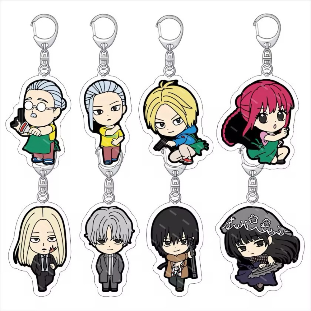 Anime SAKAMOTO DAYS Acrylic Keychain Double Side Taro Sakamoto Pendant Keyring